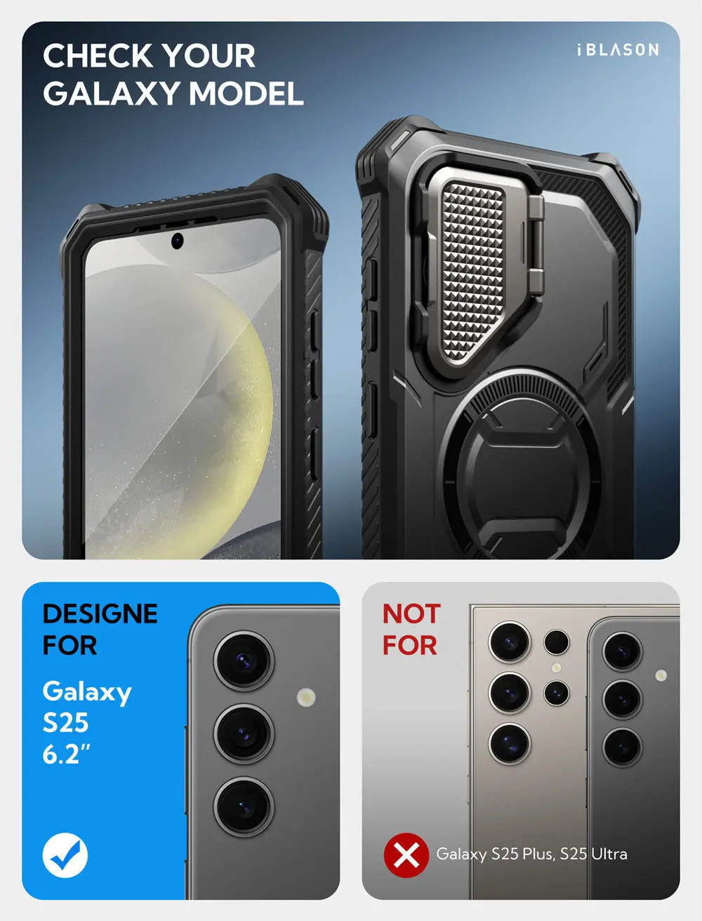 Galaxy S25 Case I-BLASON Armorbox Full-Body Case