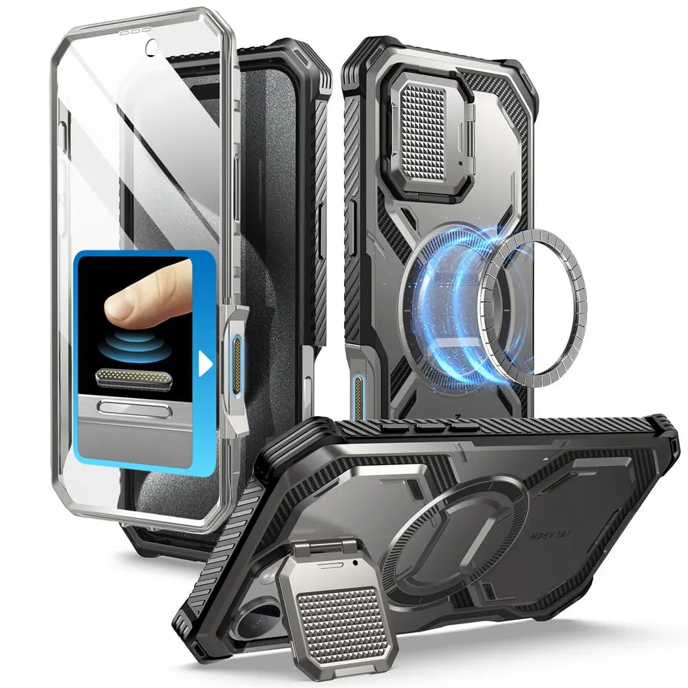 I-BLASON iPhone 16 Pro Max Armorbox Full-Body Rugged Holster Bumper