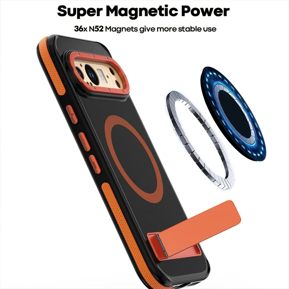 Pixel 9 Pro Magnetic Wireless Charging Anti Fall Hard Shell