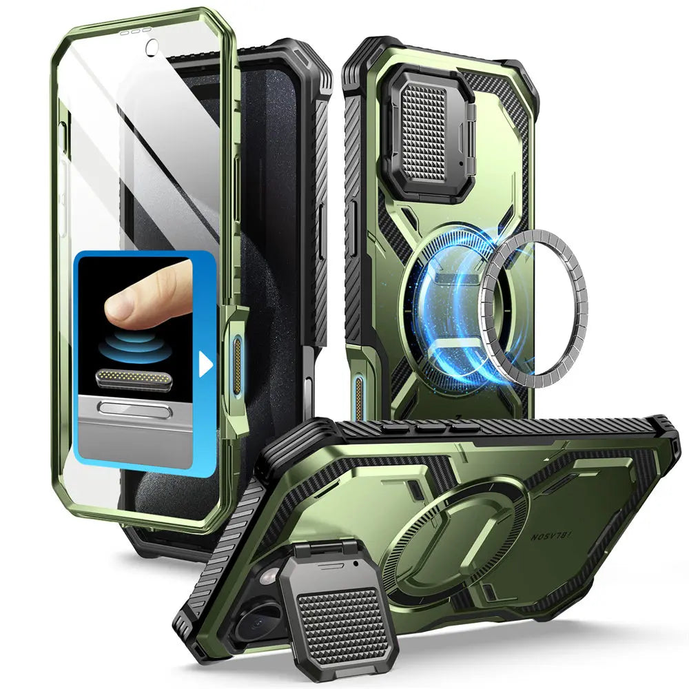 I-BLASON iPhone 16 Pro Max Armorbox Full-Body Rugged Holster Bumper