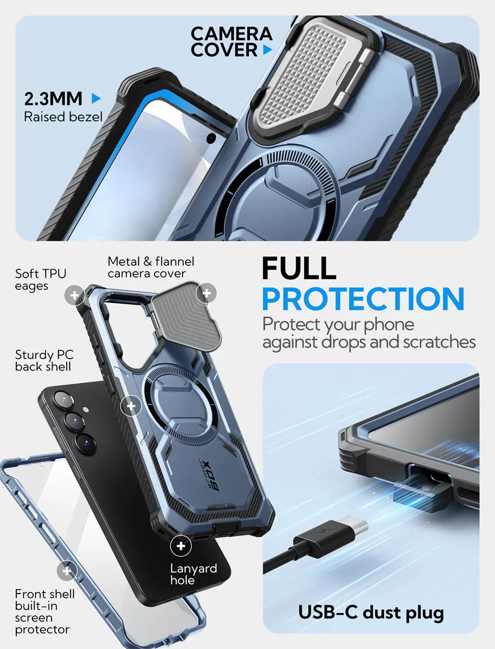 Galaxy S25 Case I-BLASON Armorbox Full-Body Case