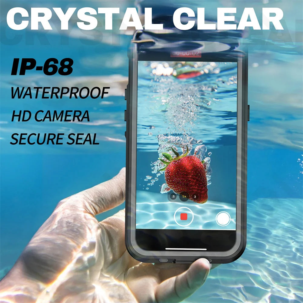 iPhone 16 Pro IP68 Protective Waterproof Magnetic Case