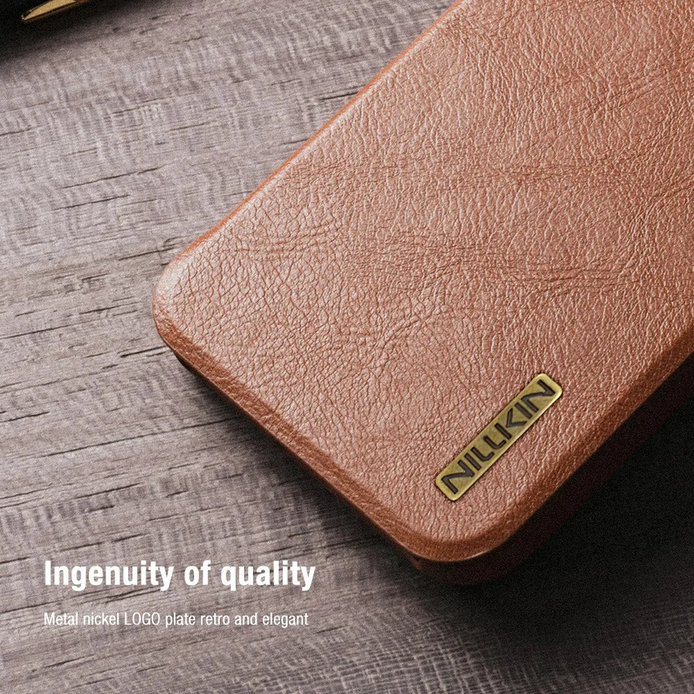 Galaxy S25 Ultra NILLKIN Leather Lens Cover Case