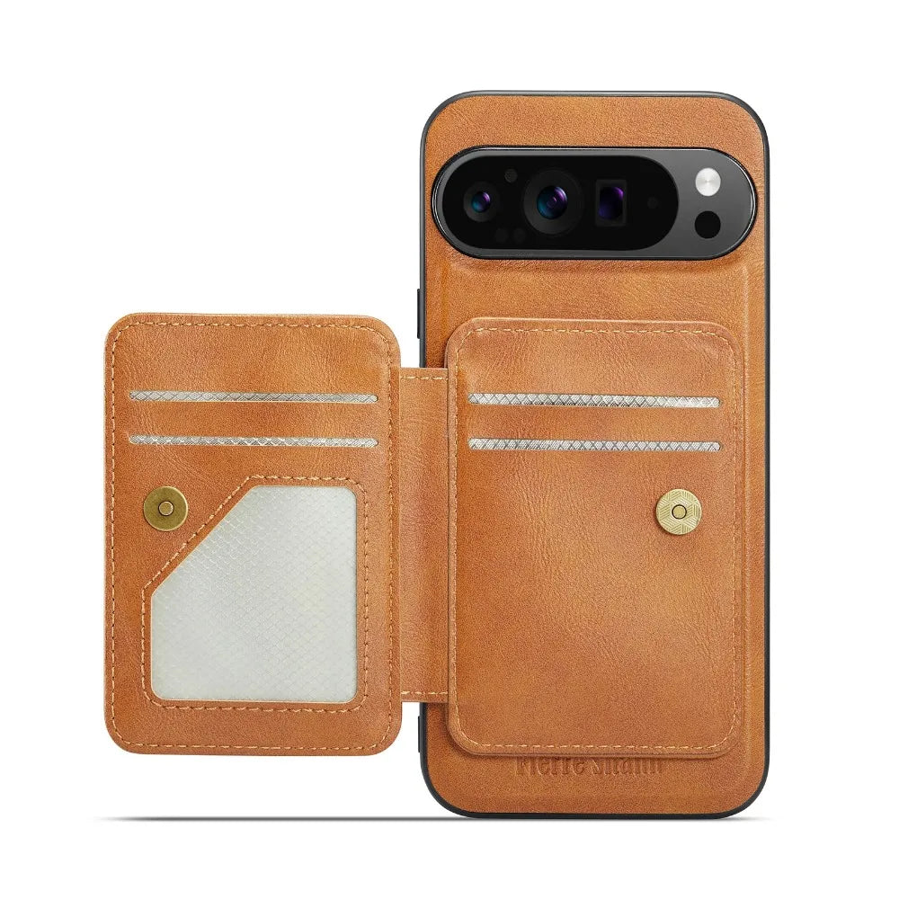 Pixel 9 Pro Vegan Leather Detachable RFID Blocking Card Case