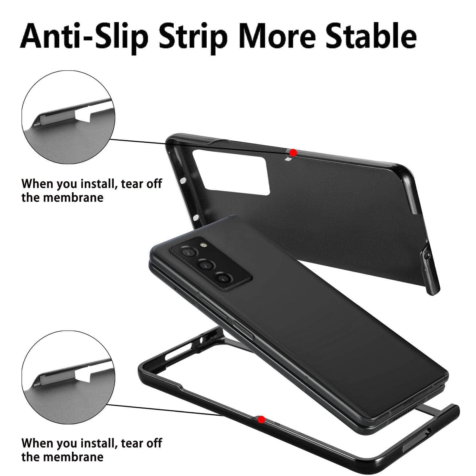 Anti-Slip Carbon Galaxy Z Fold 3 Cover