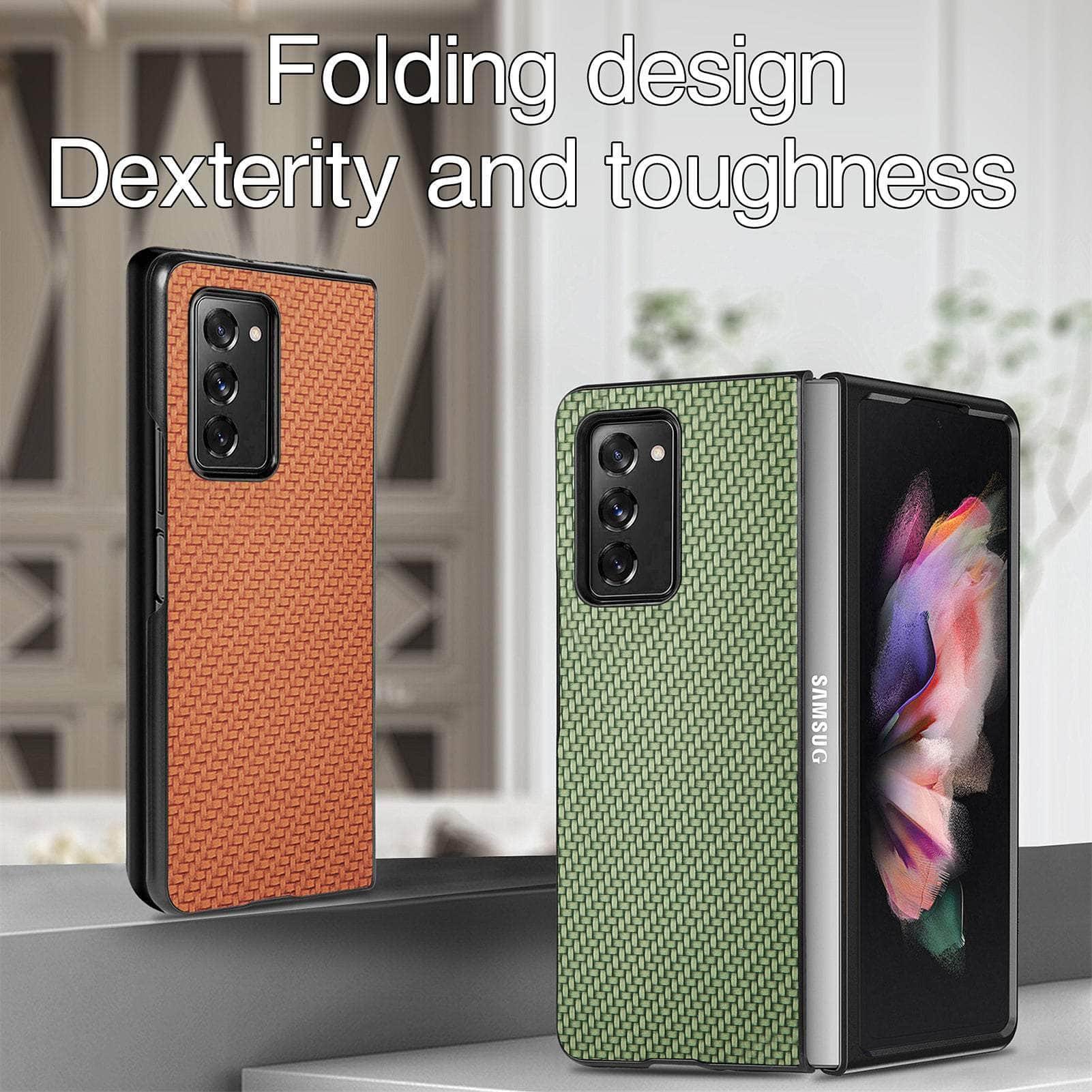 Anti-Slip Carbon Galaxy Z Fold 3 Cover