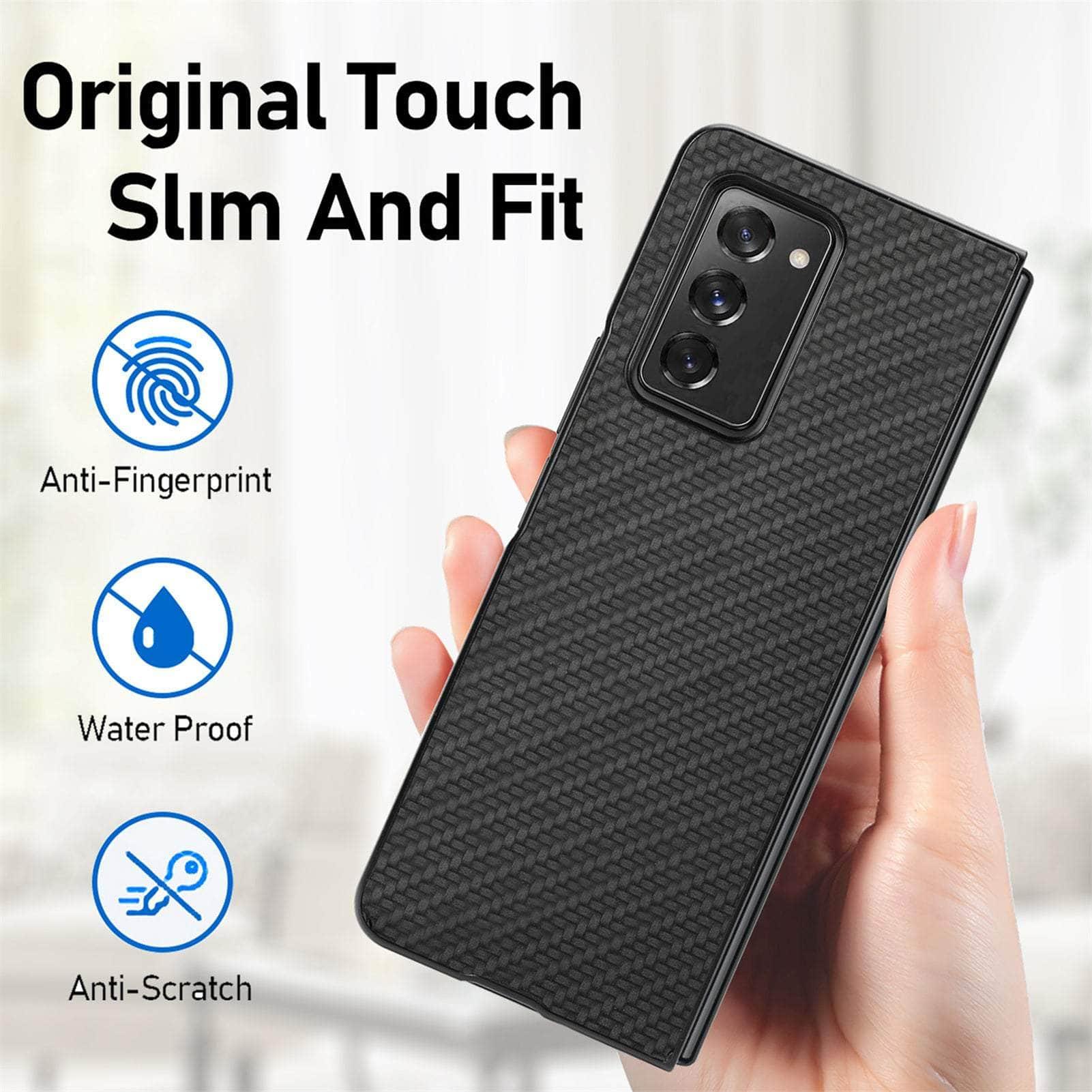 Anti-Slip Carbon Galaxy Z Fold 5 Cover