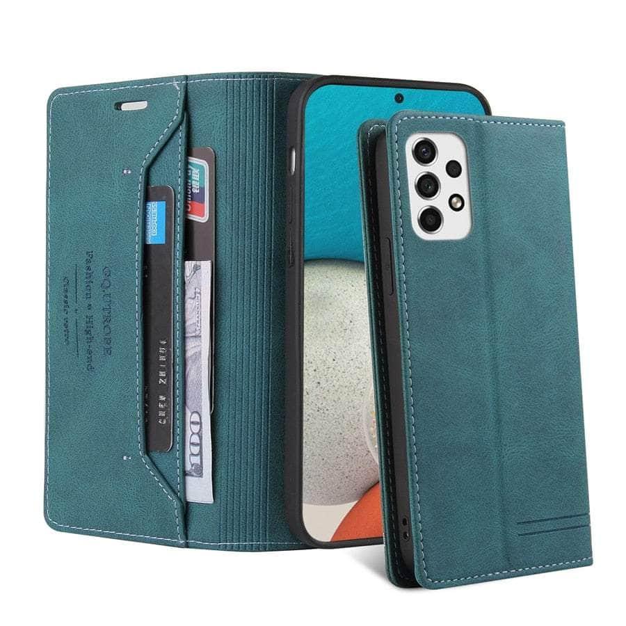 Anti-theft Galaxy A54 Leather Wallet