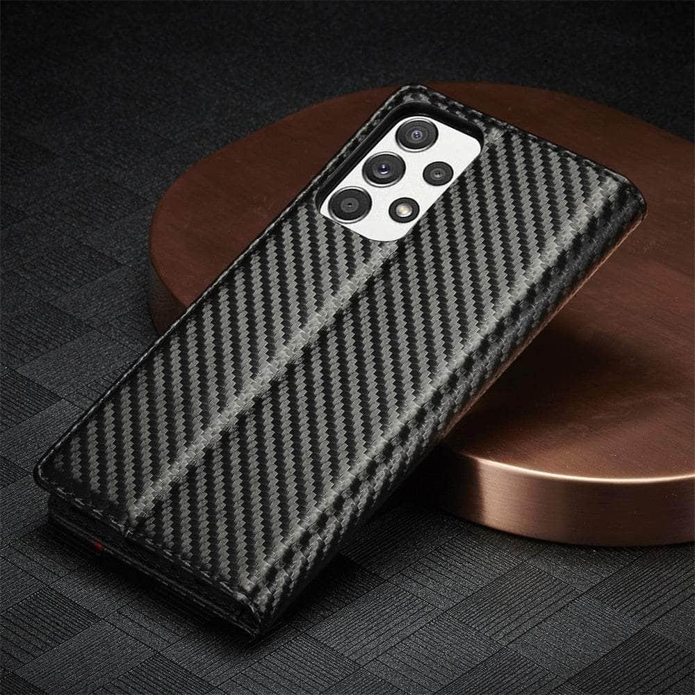 Carbon Fiber Vegan Leather Galaxy A34 Case