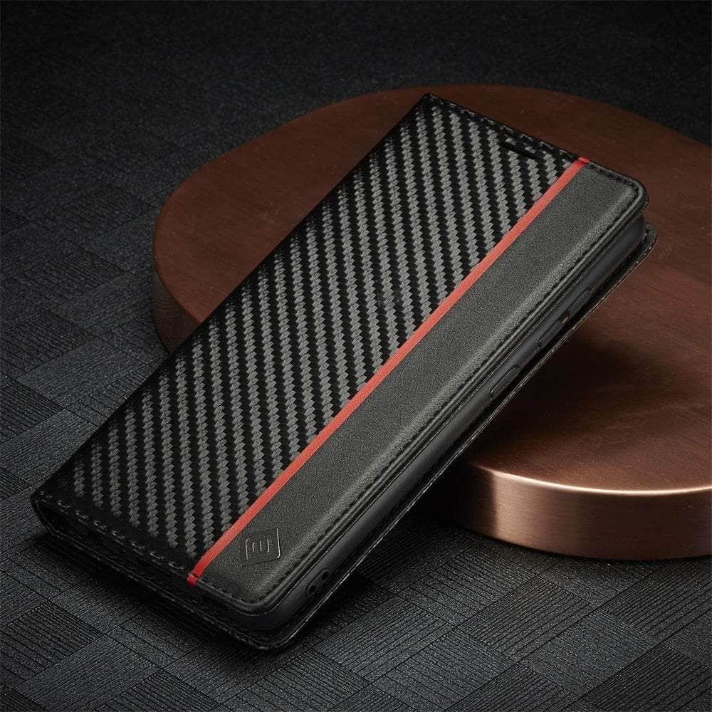 Carbon Fiber Vegan Leather Galaxy A54 Case