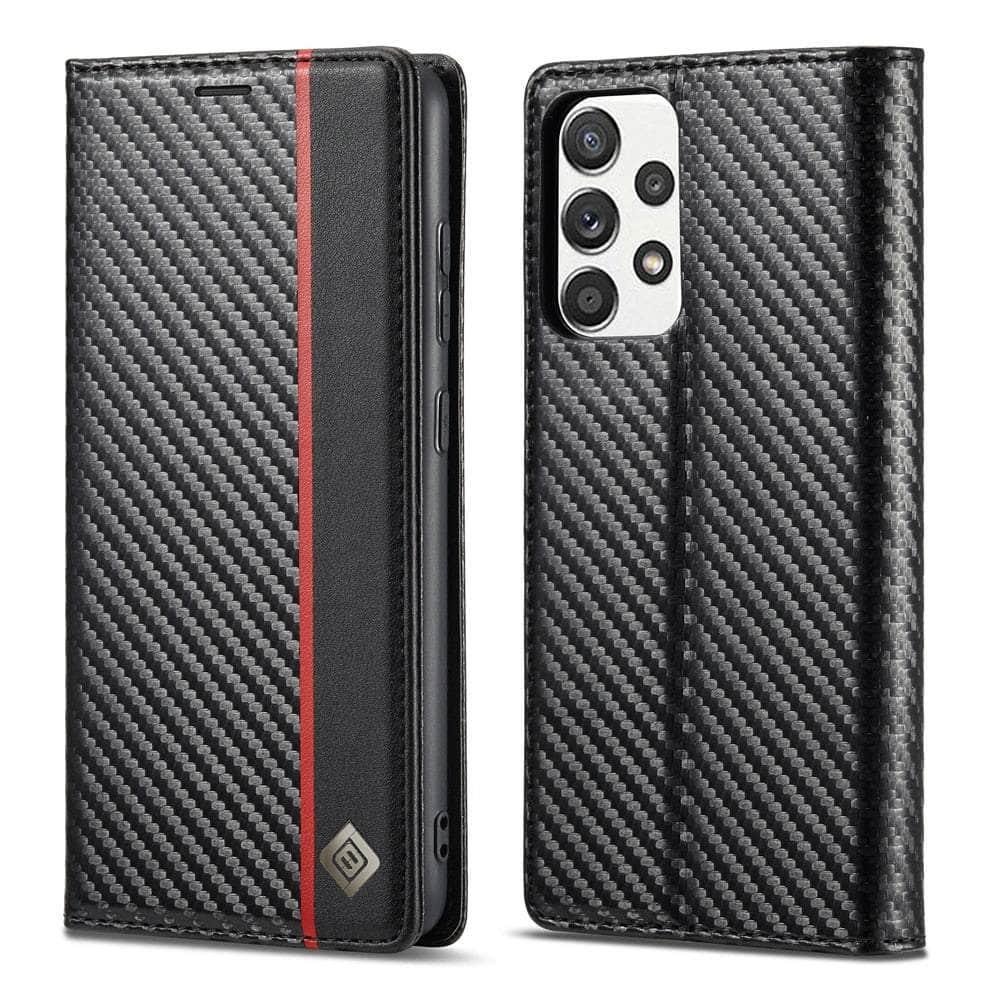 Carbon Fiber Vegan Leather Galaxy A54 Case