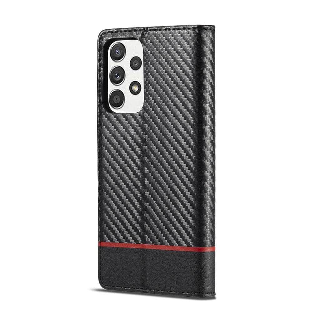 Carbon Fiber Vegan Leather Galaxy A54 Case