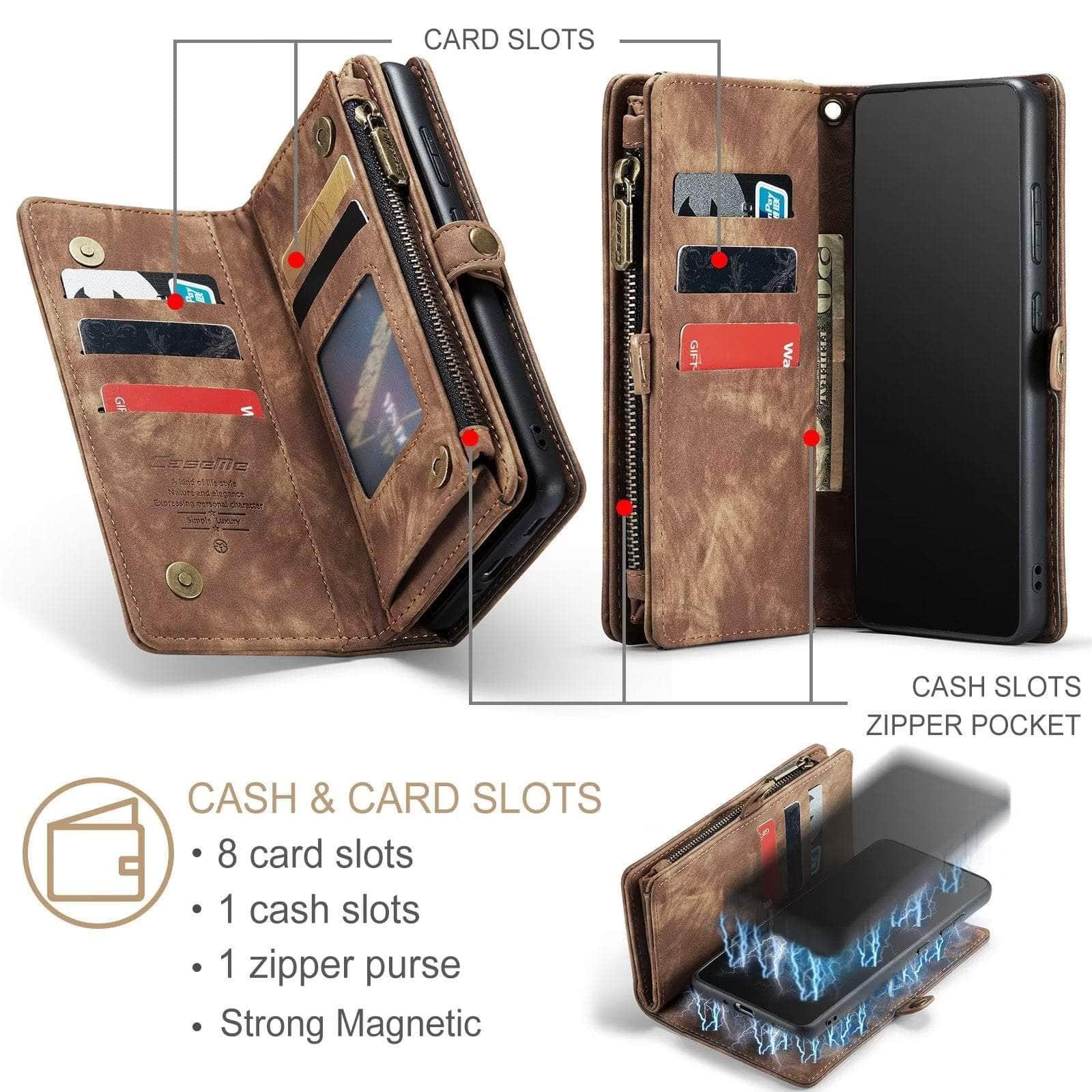 Casebuddy Detachable Galaxy A14 Wallet Case