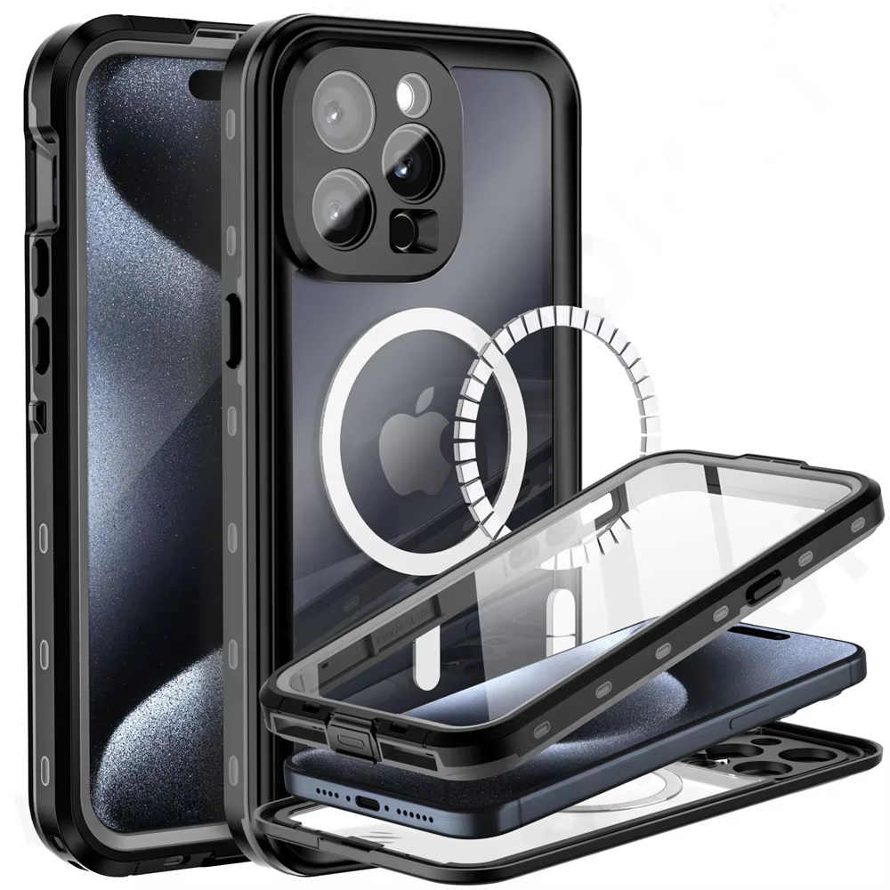 iPhone 16 Pro IP68 Protective Waterproof Magnetic Case