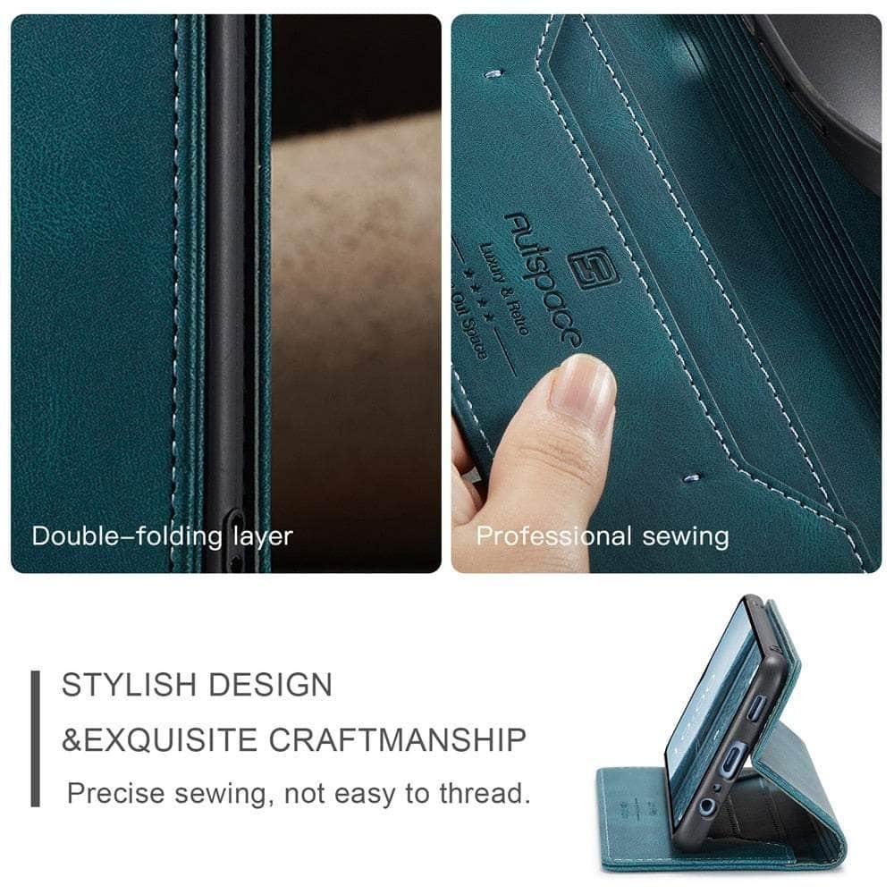 Casebuddy Galaxy A14 5G Flip Vegan Leather Cover