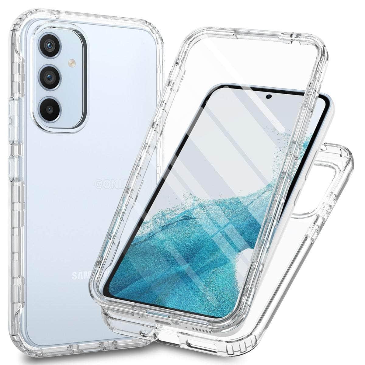 Casebuddy Clear / For Galaxy A34 Galaxy A34 Military-Grade 360 Full Body Cover