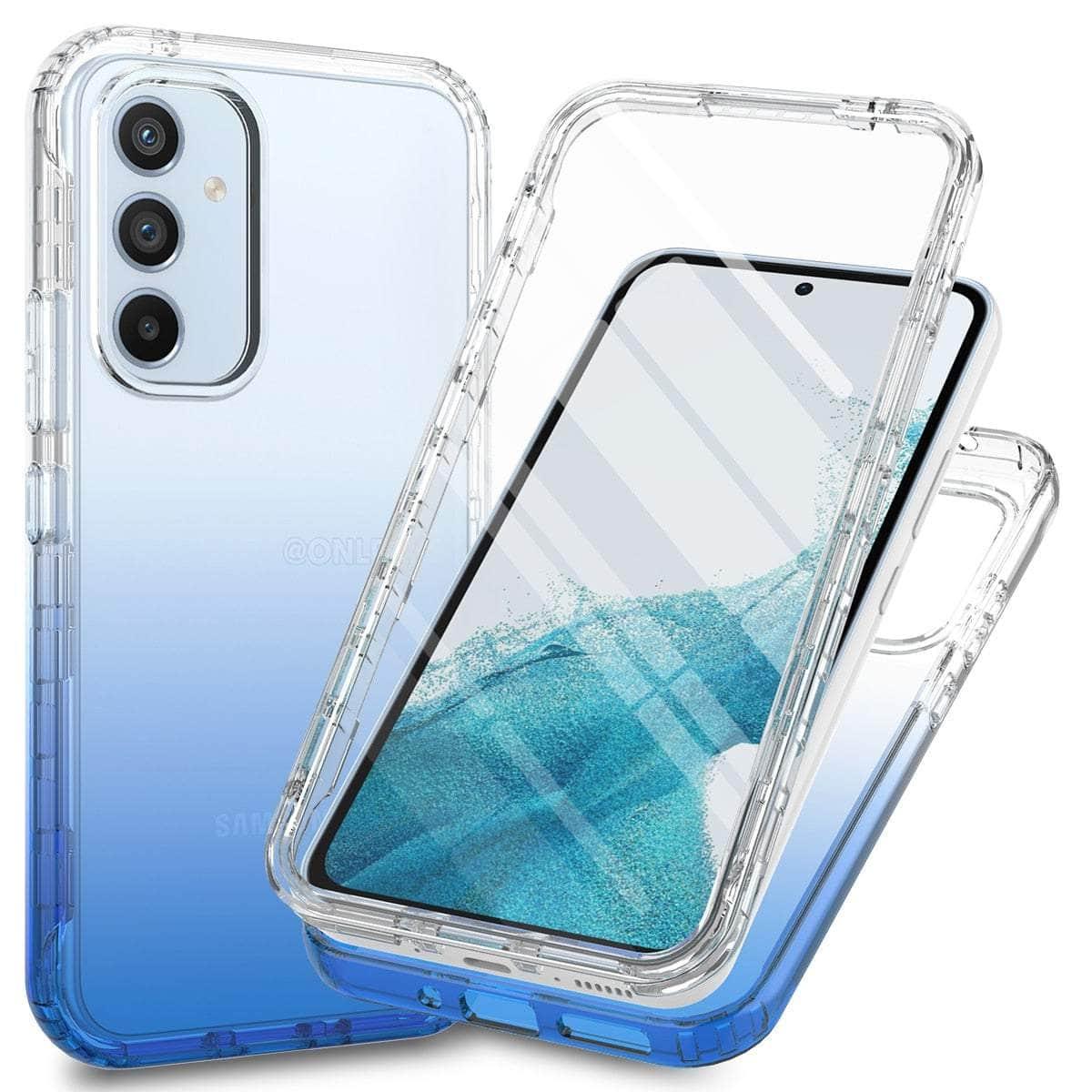 Casebuddy Blue / For Galaxy A34 Galaxy A34 Military-Grade 360 Full Body Cover