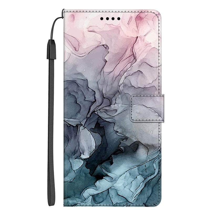 Casebuddy 16 / For Galaxy A54 5G Galaxy A54 Marble Leather Case