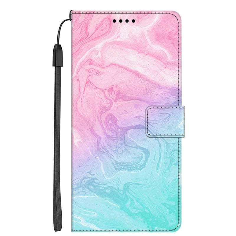 Casebuddy 3 / For Galaxy A54 5G Galaxy A54 Marble Leather Case