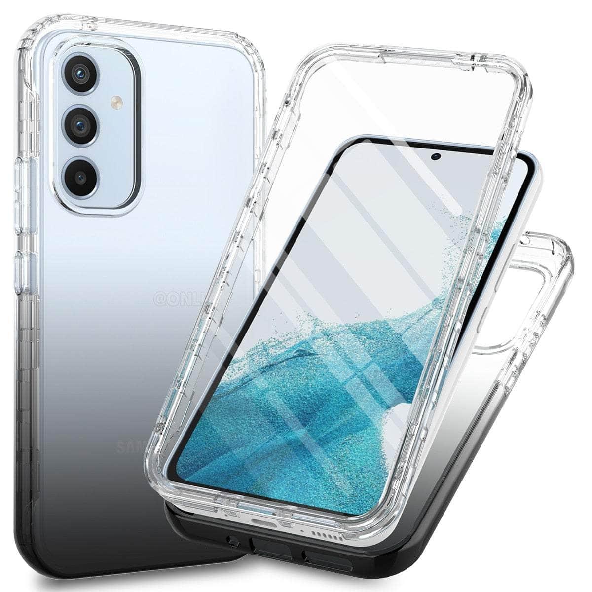 Casebuddy Black / For Galaxy A54 Galaxy A54 Military-Grade 360 Full Body Cover