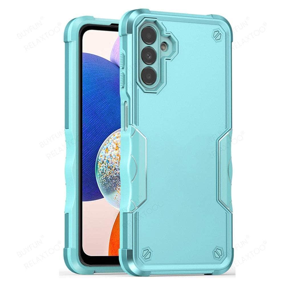 Casebuddy Mint Blue 8 / For Samsung A54 5G Galaxy A54 Military Grade Armor Hard Case