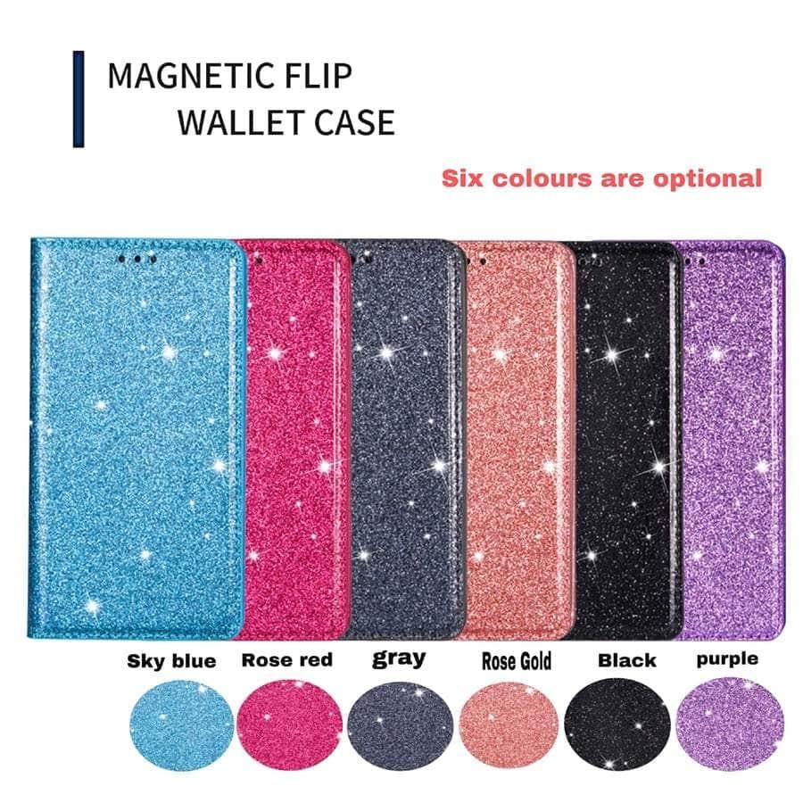 Casebuddy Galaxy A54 Wallet Glitter Leather Case