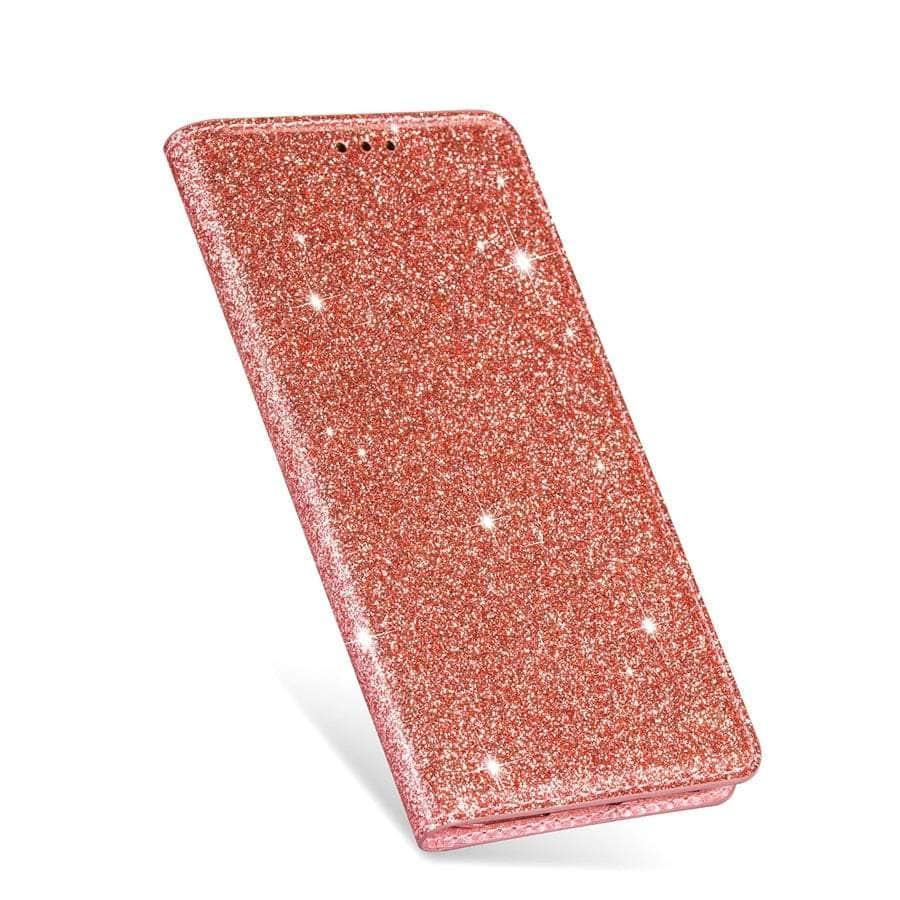 Casebuddy Galaxy A54 Wallet Glitter Leather Case