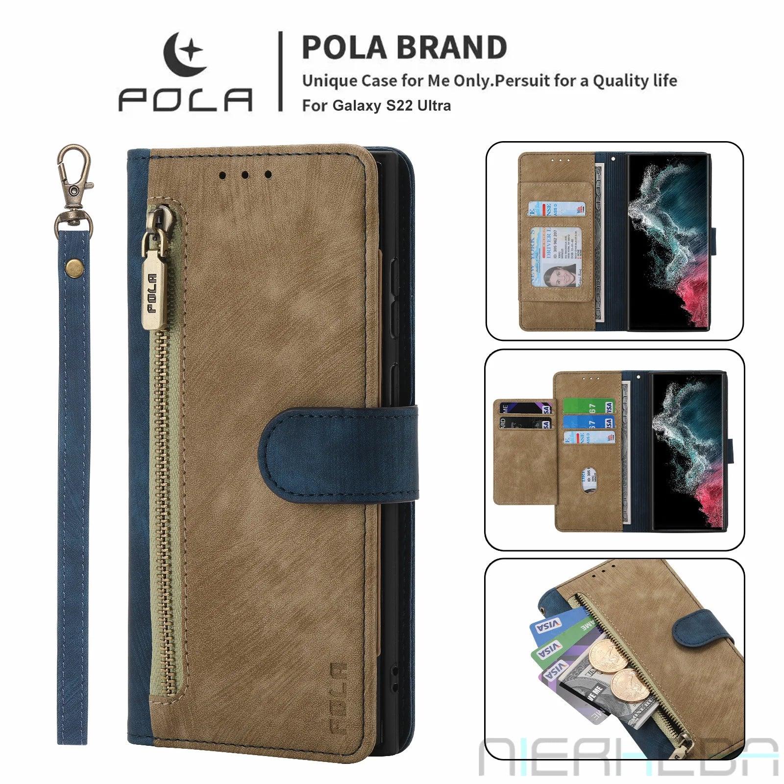 Casebuddy Galaxy S24 Anti-Theft Brush Leather Case