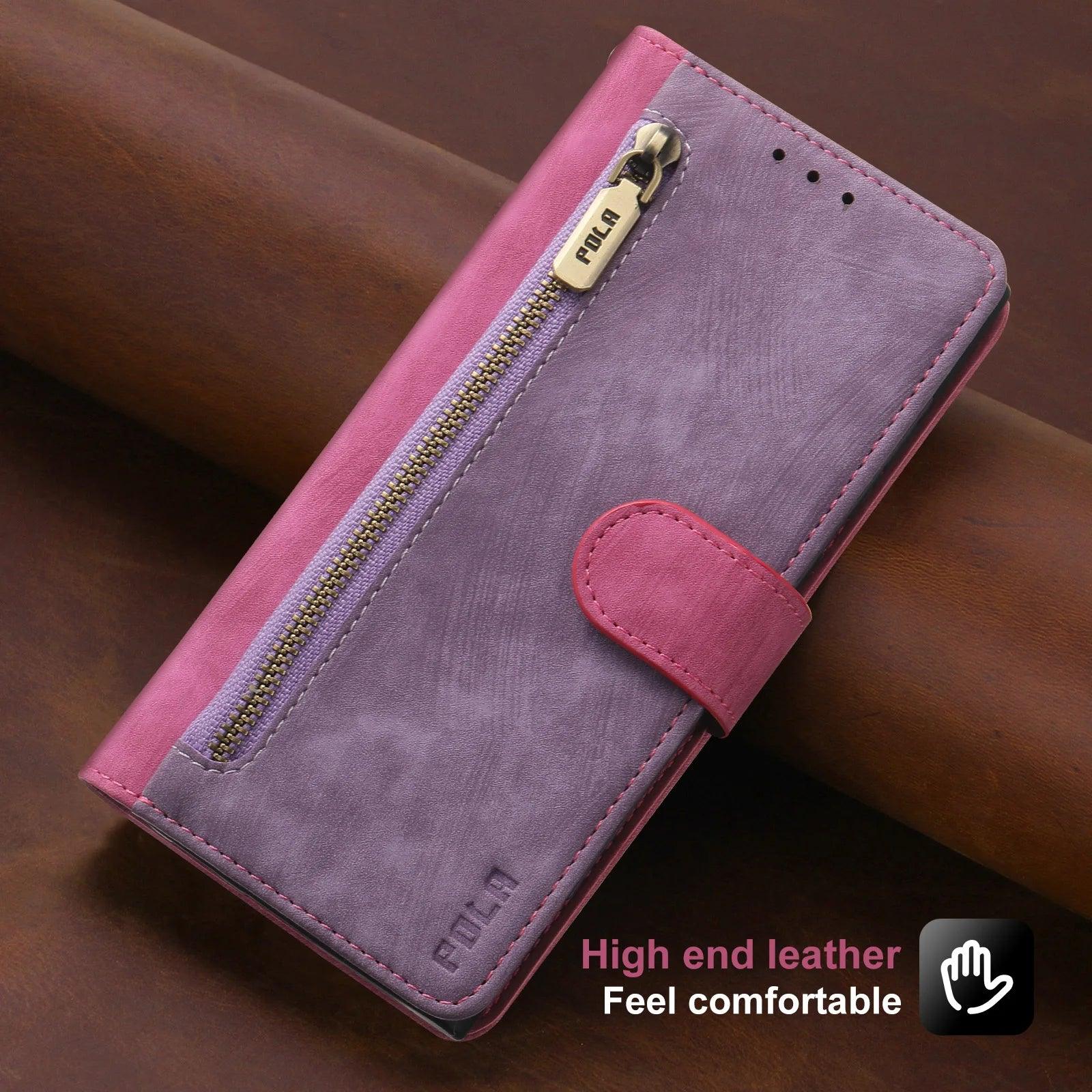 Casebuddy Purple or Pink / Galaxy S24 Galaxy S24 Anti-Theft Brush Leather Case