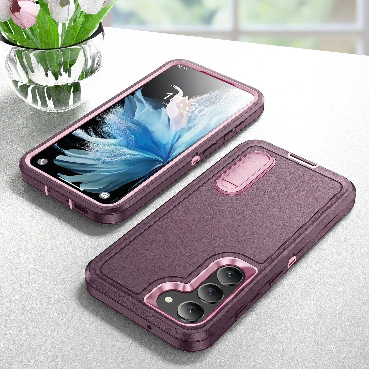 Galaxy S24 Plus Anti-Dust Kickstand Rugged Case