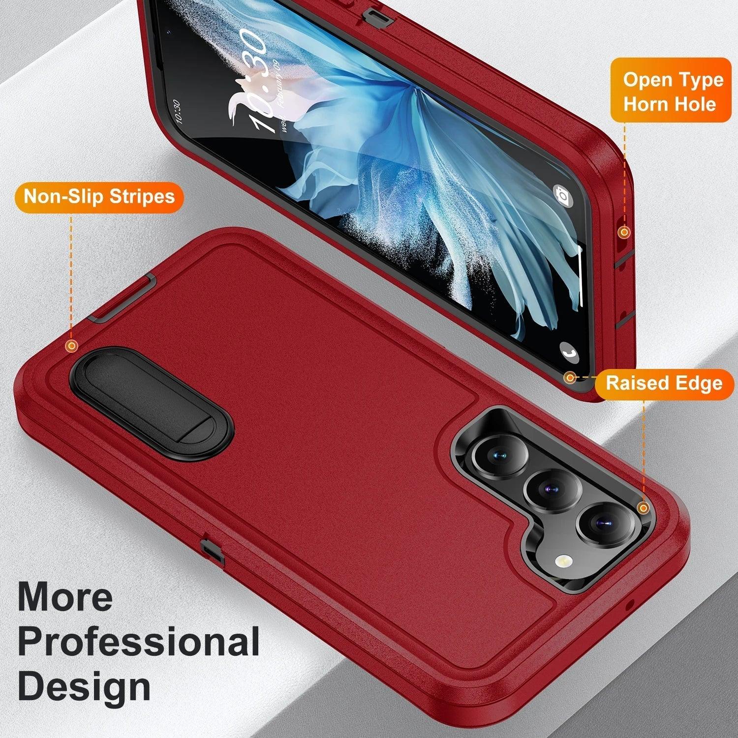 Galaxy S24 Plus Anti-Dust Kickstand Rugged Case