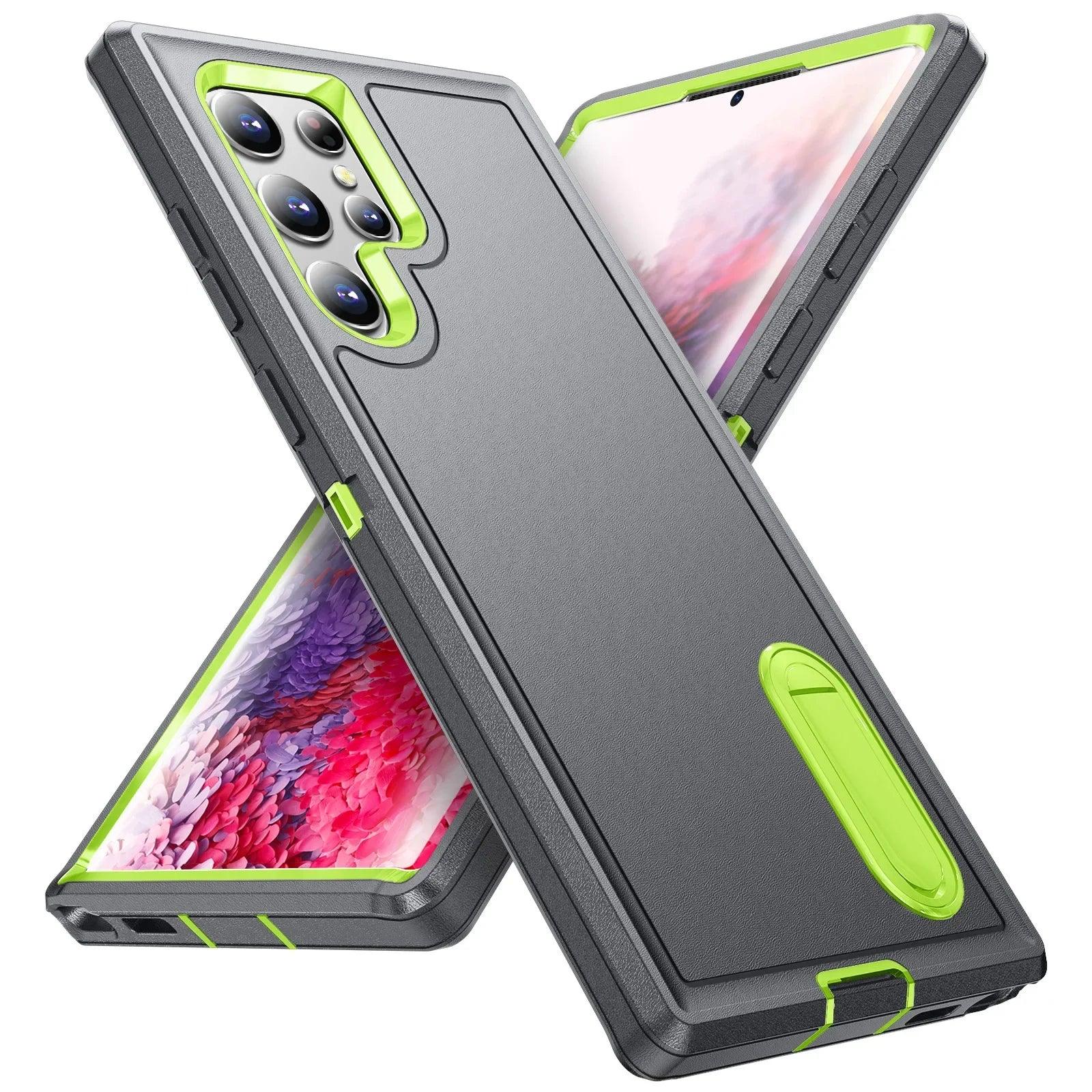 Casebuddy grey green / Samsung S24 Plus Galaxy S24 Plus Shockproof Heavy Duty Cover