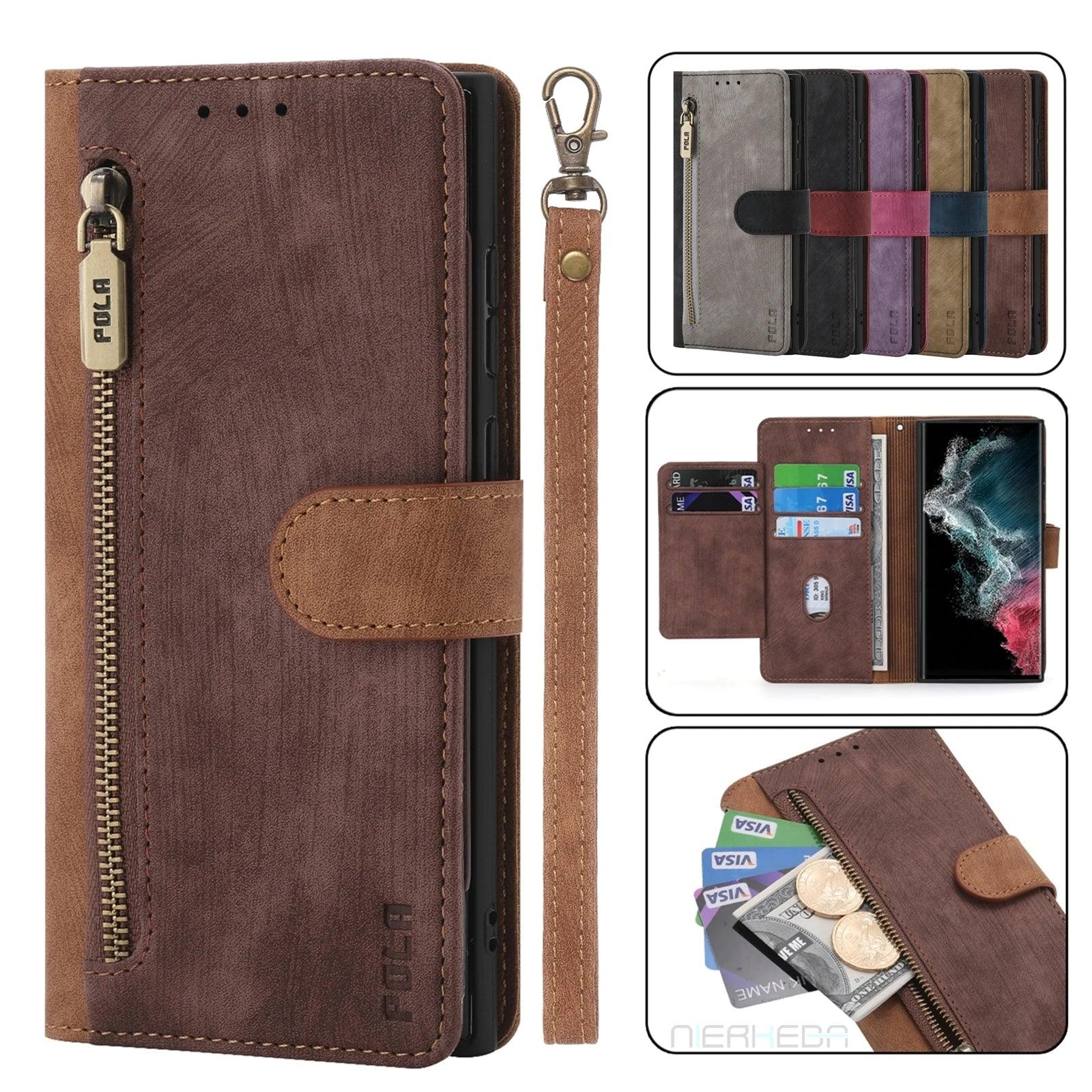 Casebuddy Galaxy S24 Ultra Anti-Theft Brush Leather Case