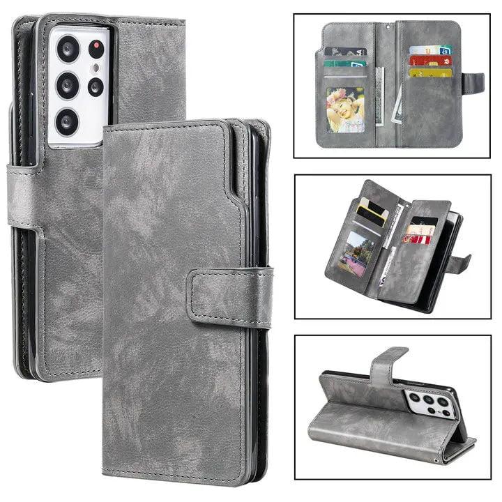 Casebuddy Galaxy S24 Ultra Flip Wallet Book Leather Case