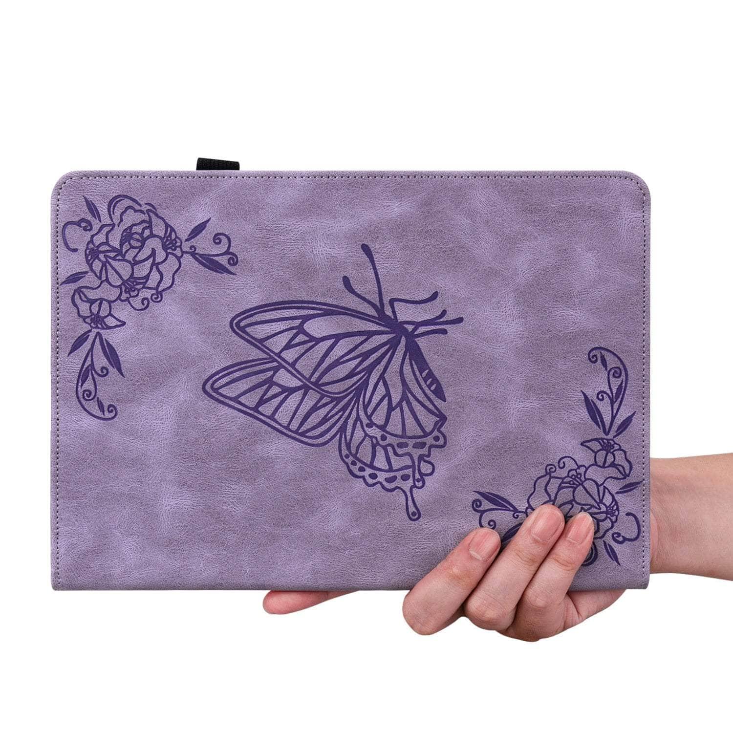 Casebuddy Galaxy Tab S9 2023 Vegan Leather Butterfly Cover