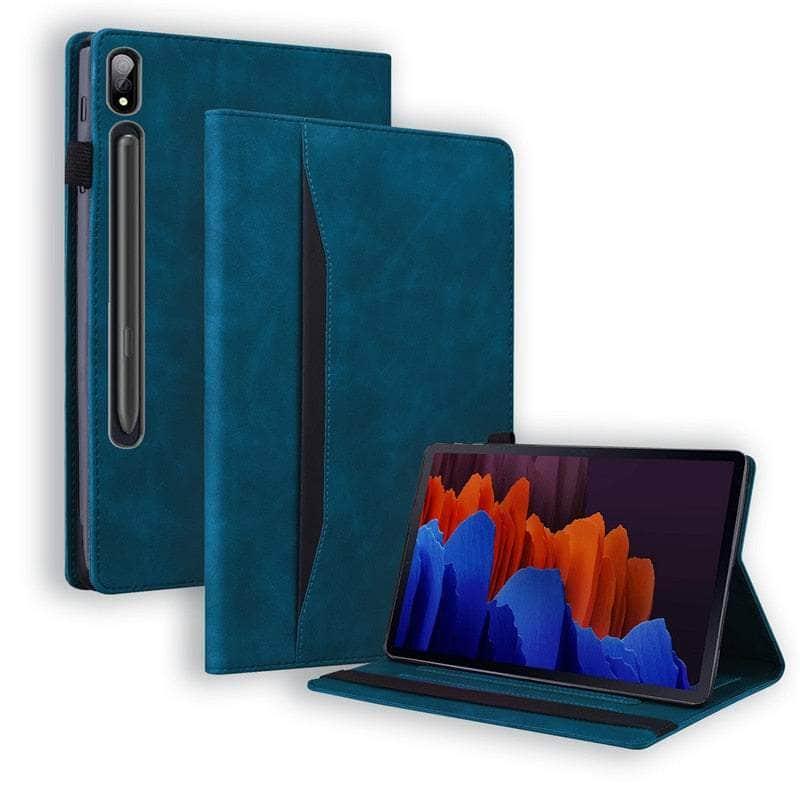 Casebuddy Galaxy Tab S9 Plus Luxury Vegan Leather Wallet Stand