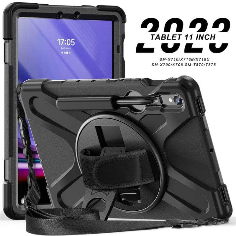 Casebuddy Black / S9 Plus 12.4 inch Galaxy Tab S9 Plus Shockproof Kids Tablet Stand