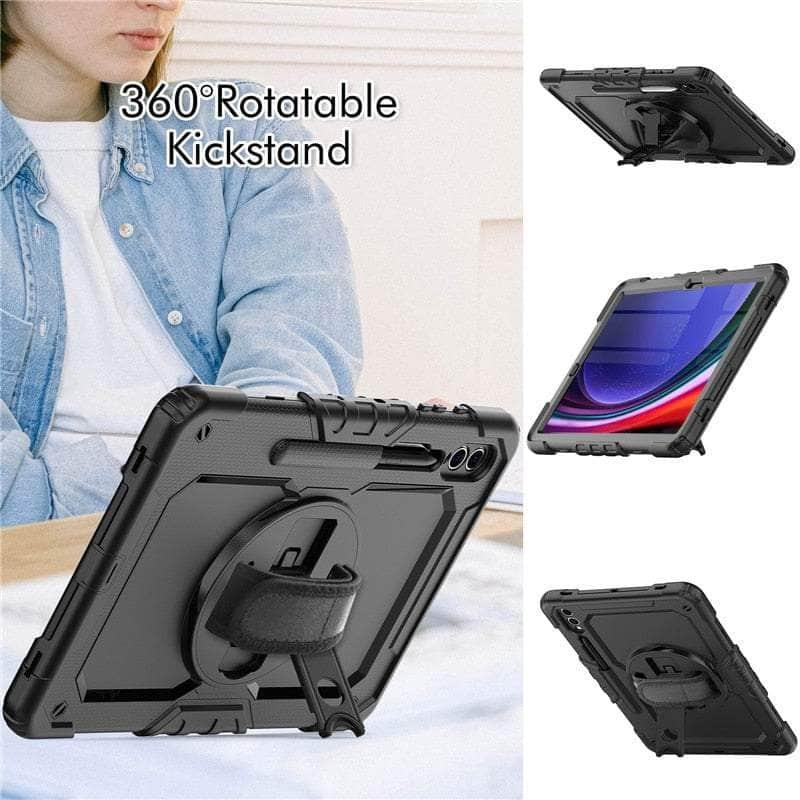 Casebuddy Galaxy Tab S9 Shockproof Shoulder Strap Case