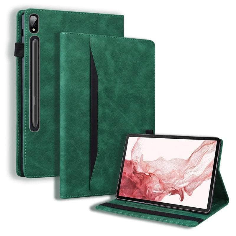 Casebuddy Galaxy Tab S9 Ultra Luxury Vegan Leather Wallet