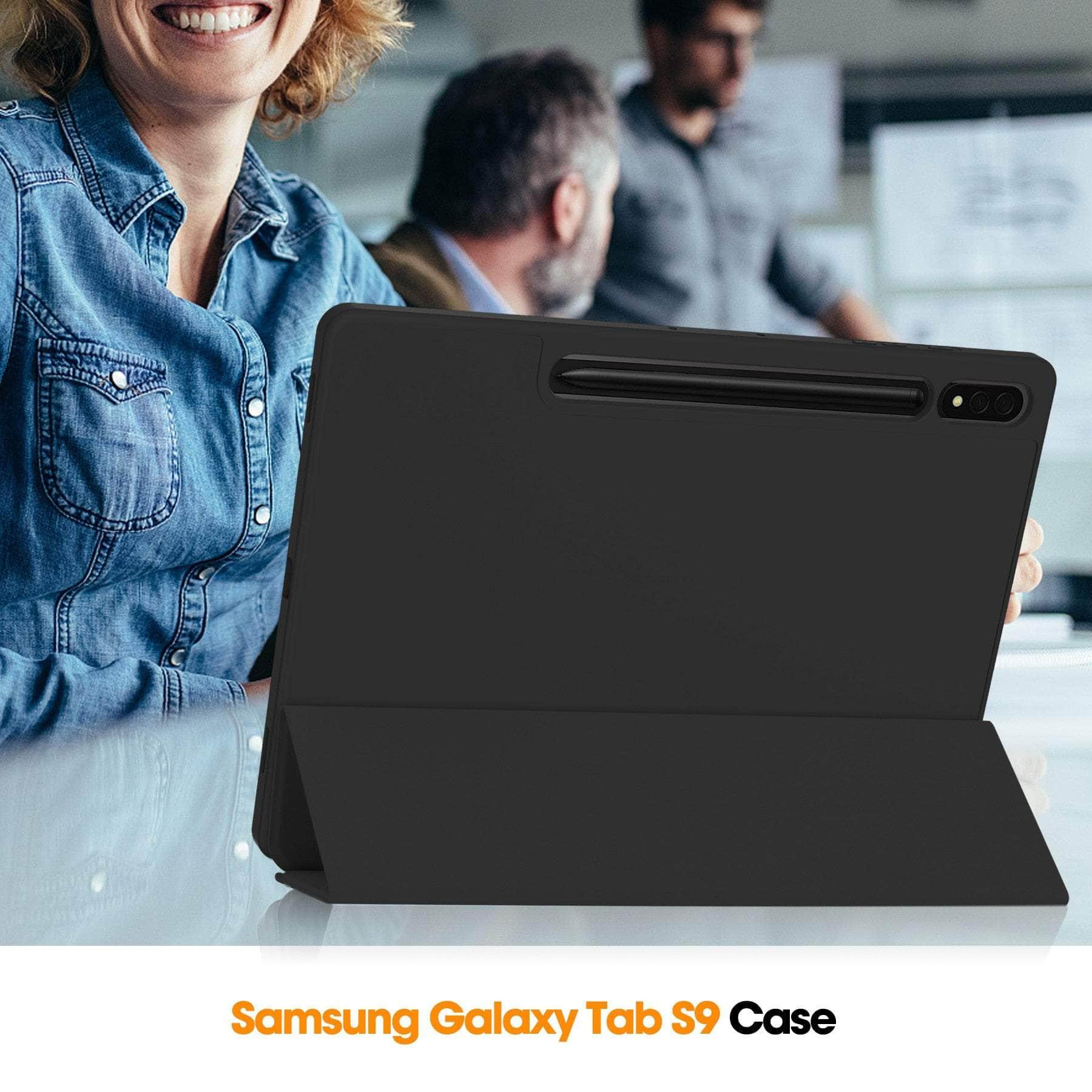 Casebuddy Galaxy Tab S9 Ultra Smart Case Pencil Holder