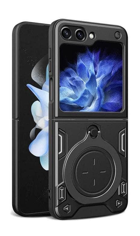 Casebuddy black / For Galaxy Z Flip5 Galaxy Z Flip5 Magnetic Car Holder Armor Case