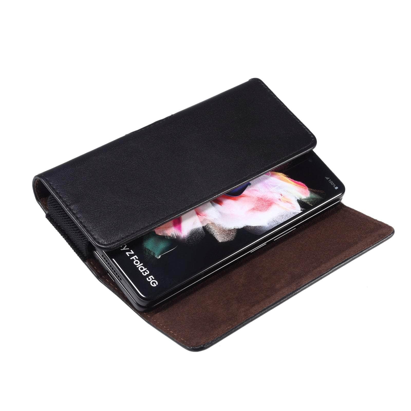 Casebuddy Galaxy Z Fold 3 Leather Belt Clip Case