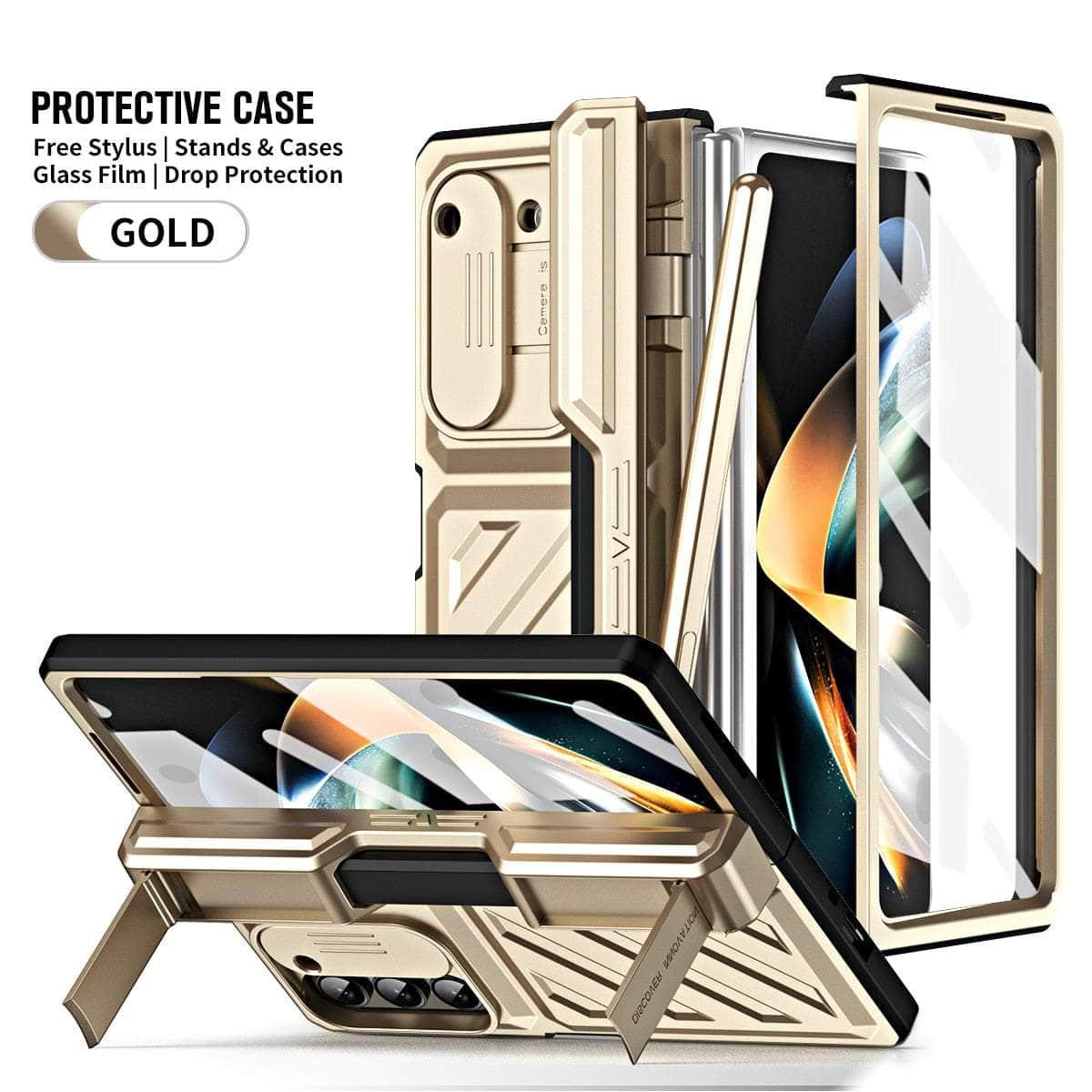 Casebuddy Galaxy Z Fold 4 Rugged Armor Pen Slot Case