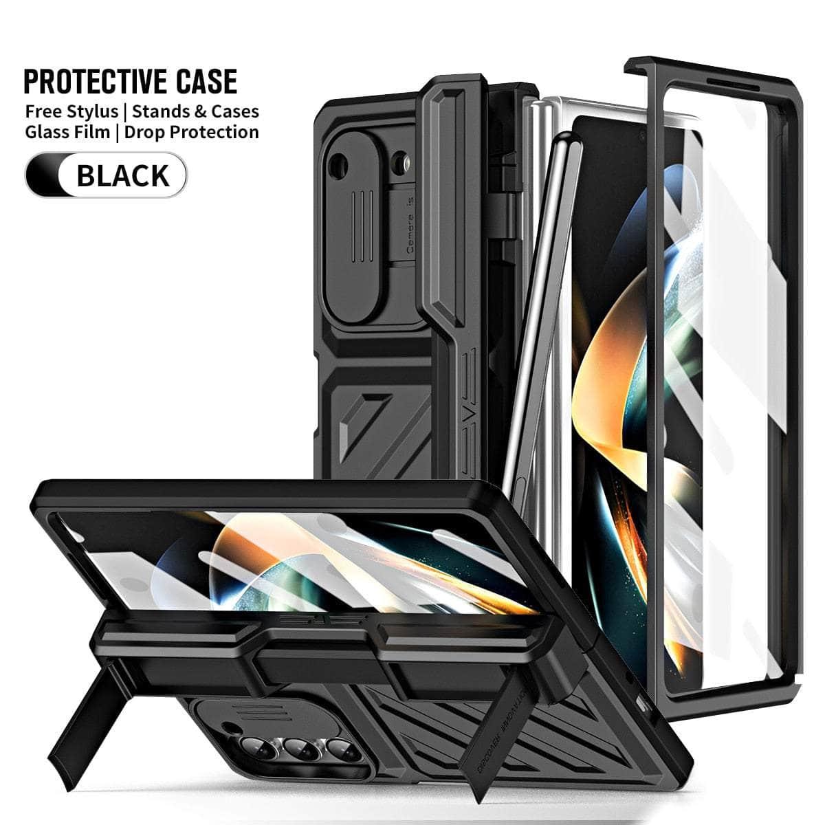 Casebuddy Galaxy Z Fold 4 Rugged Armor Pen Slot Case