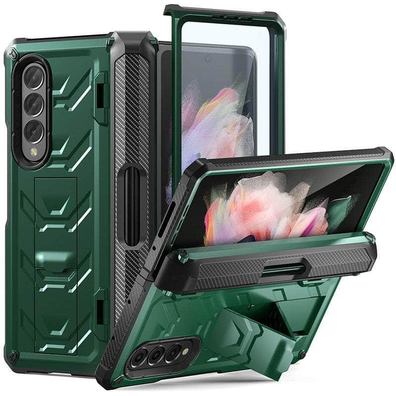 Casebuddy Green / For Galaxy Z Fold 5 Galaxy Z Fold 5 Hinge Pen Slot Kickstand Hard Case