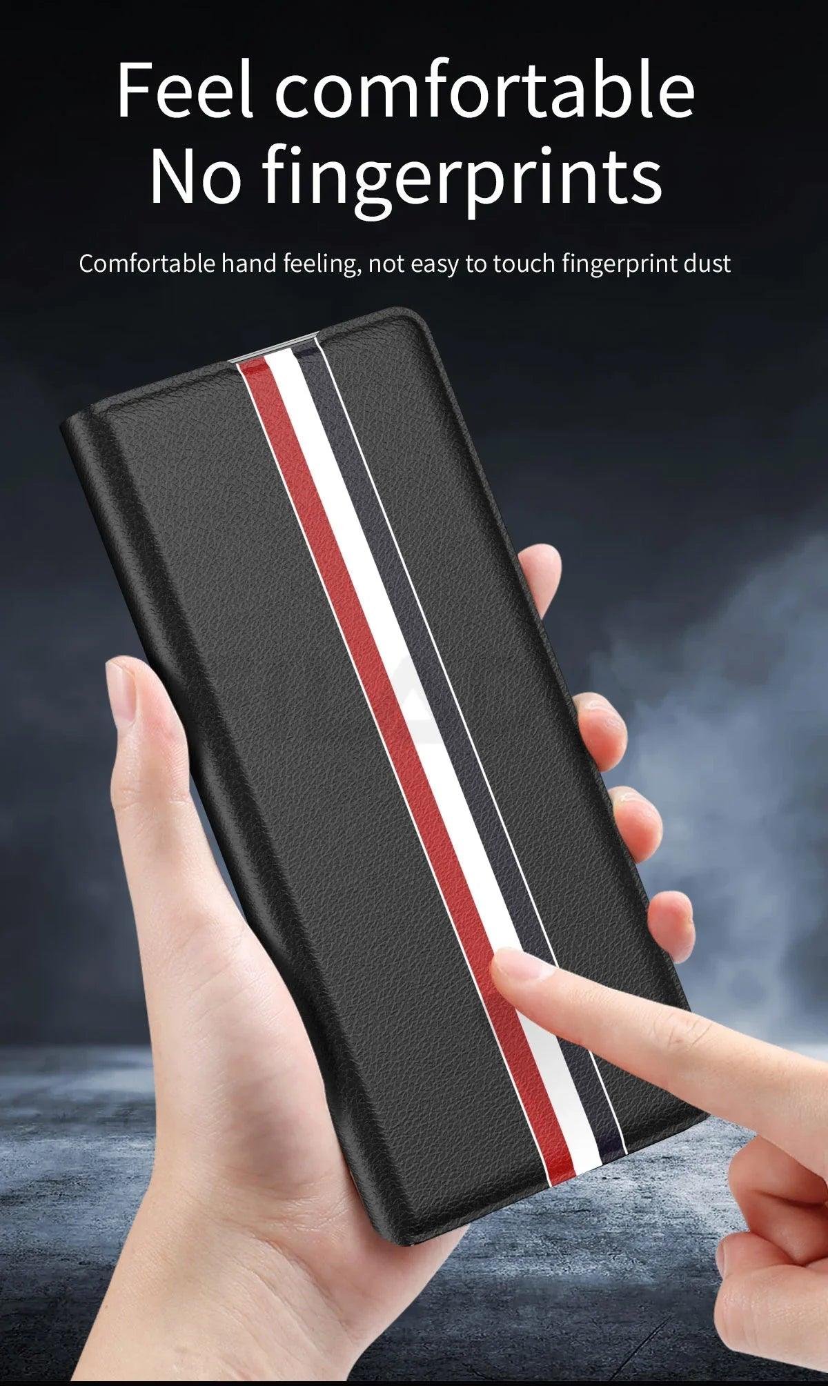 Galaxy Z Fold 6 Luxury Skin-Friendly Card Holder Case - CaseBuddy Australia