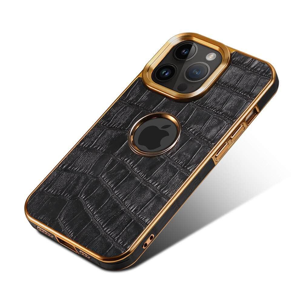 Casebuddy Genuine Leather iPhone 15 3D Texture Case