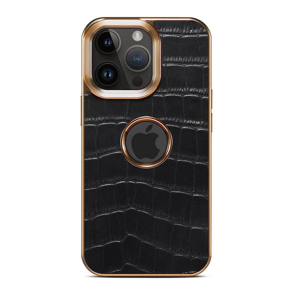 Casebuddy Genuine Leather iPhone 15 Plus 3D Texture Case