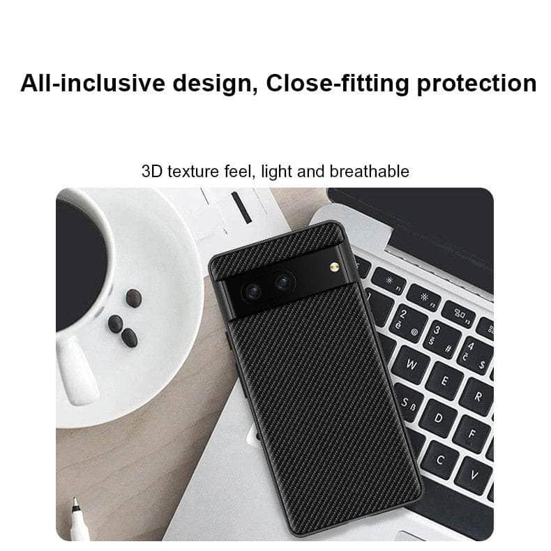 Casebuddy Google Pixel 8 Pro Carbon Fiber Vegan Leather Case