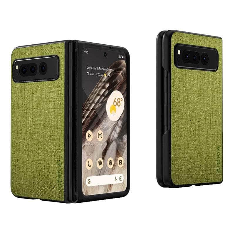 Casebuddy Green / Pixel Fold Google Pixel Fold Cloth Texture Case